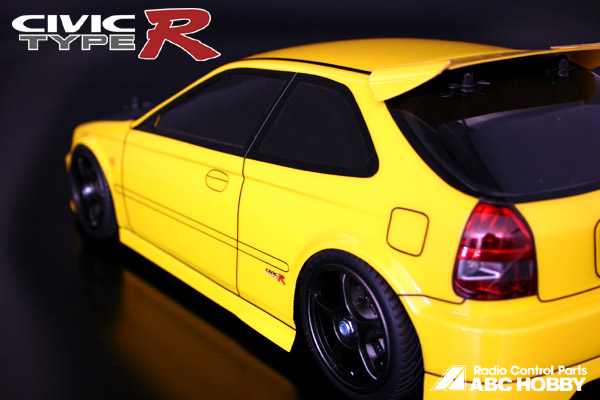 Fantastic Honda Civic Type R (EK9) clear polycarbonate body with head and 